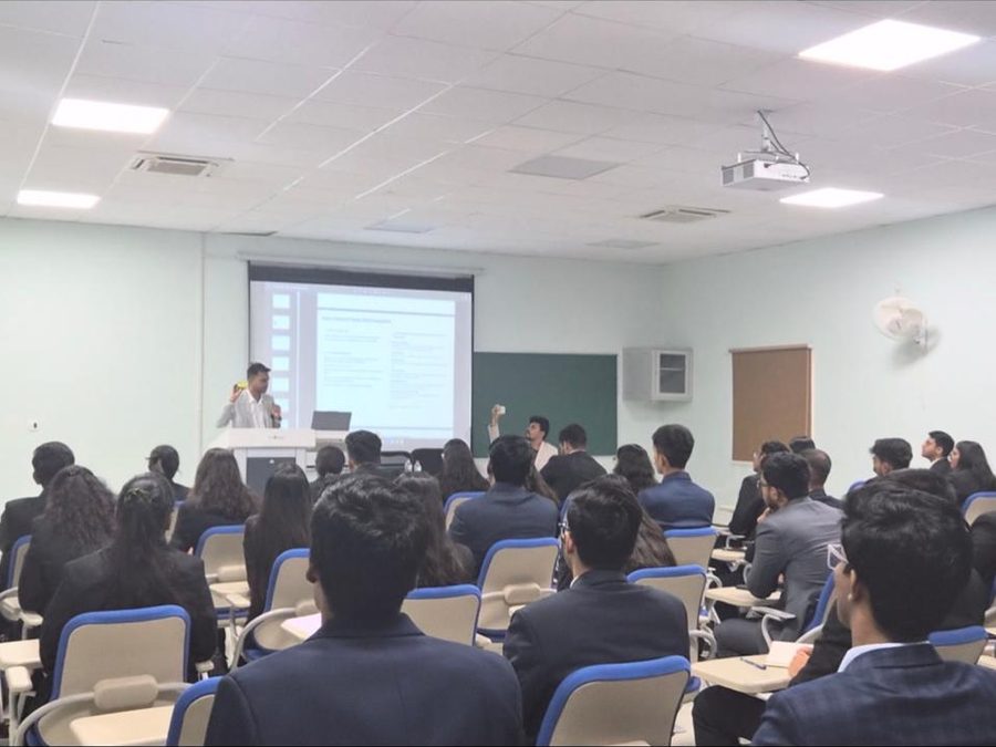 Aditya Singh addressing students at IIT Jodhpur